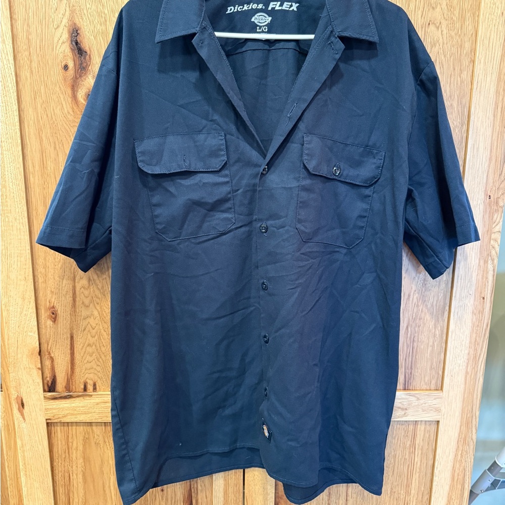 Dickies Men's FLEX Relaxed Fit Short Sleeve Work Shirt